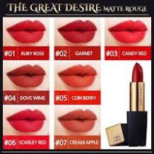 Son Chou Chou Signature Premier Matt Rouge  - 7 màu nổi bật