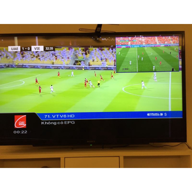 Đầu thu truyền hình kỹ thuật số mặt đất DVB T2, xem Đội tuyển VN đá vòng loại WORLD CUP miễn phí các kênh VTC, VTV-BH1