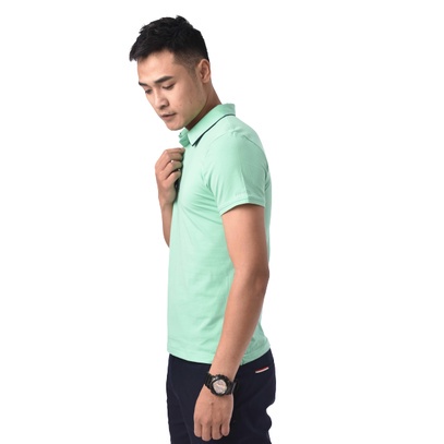 Áo Polo Nam Chất Cotton Phối Lá Cổ Cách Điệu  ACT285