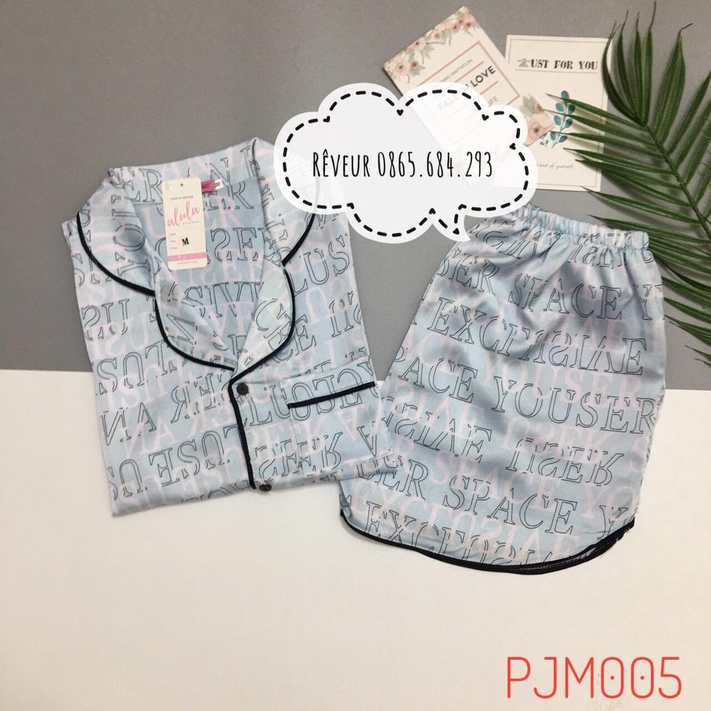 Pijama lụa satin cộc