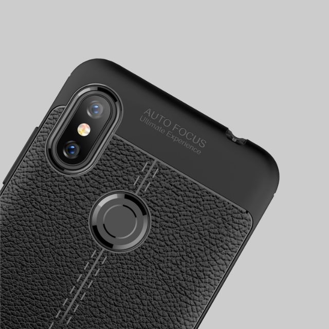 Ốp lưng Xiaomi Redmi Note 6 Pro chống sốc vân da hiệu Auto Focus