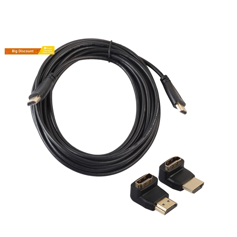 Dây Cáp Hdmi 90 Độ Tốc Độ Cao V1.4 Male Sang Male Female Hdmi