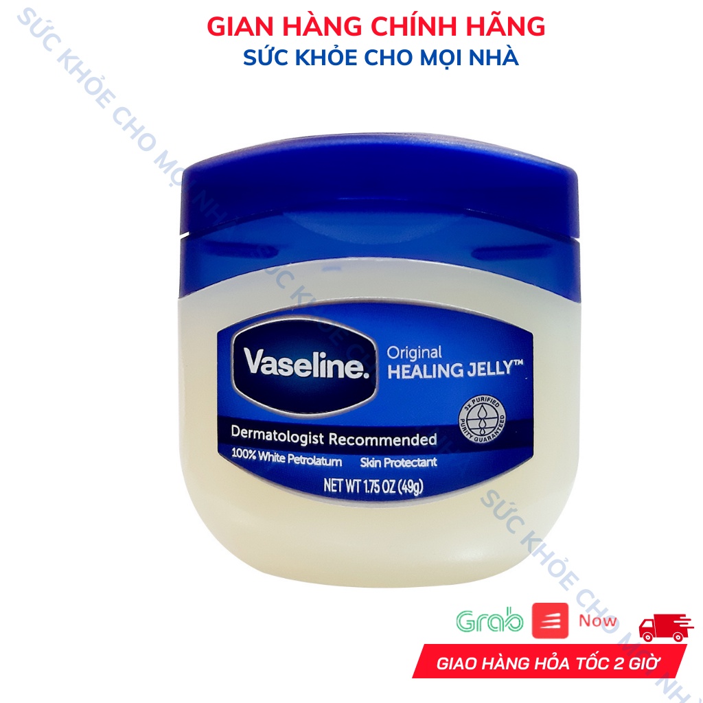 Sáp Nẻ Vaselin Pure Petroleum Jelly Original Dưỡng Da, Chống Nẻ Hũ 49g