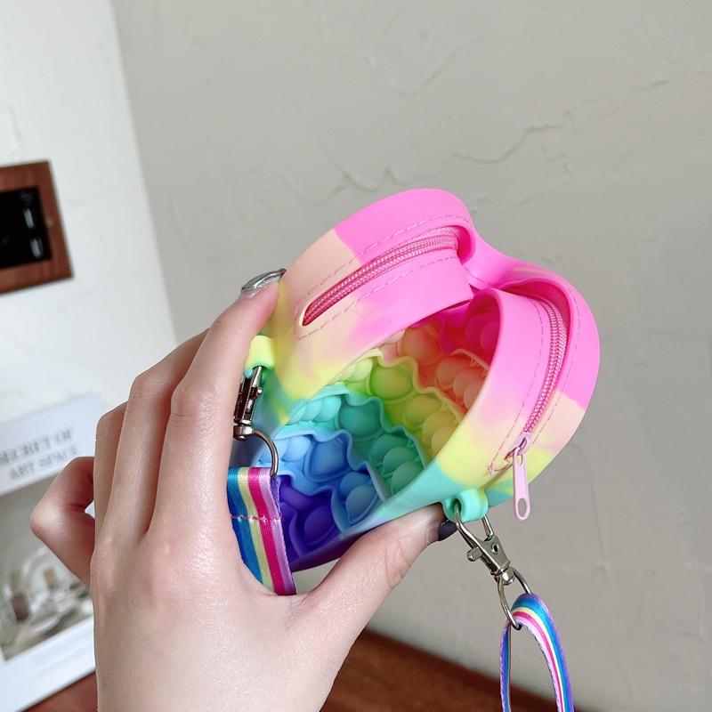 Hàng Có Sẵn Love Pop It Túi Bong Bóng Đồ Chơi Cầm Tay Hình Trái Tim Giải Tỏa Căng Thẳng Dành Cho Trẻ Em