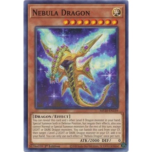 Thẻ bài YUGIOH - Nebula Dragon - MP20-EN159 - Common 1st Edition