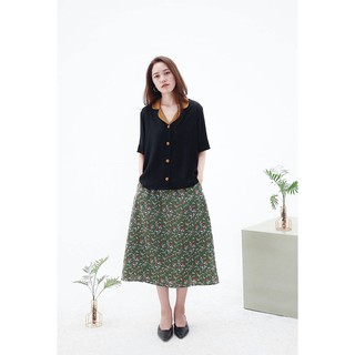 Chicka Chicka - Áo Pijama collar shirt - Black