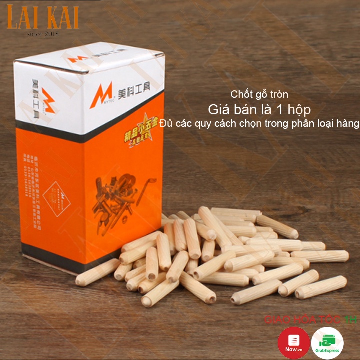 Chốt gỗ tròn ghép mộng