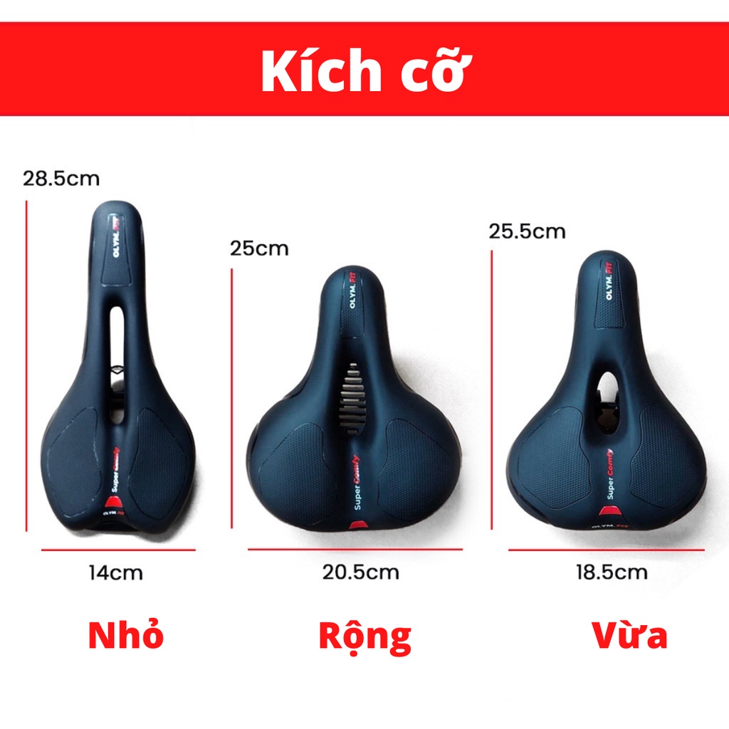 Yên Xe Đạp Siêu Êm Xe Đạp Thể Thao Phụ Kiện Xe Đạp Cao Cấp