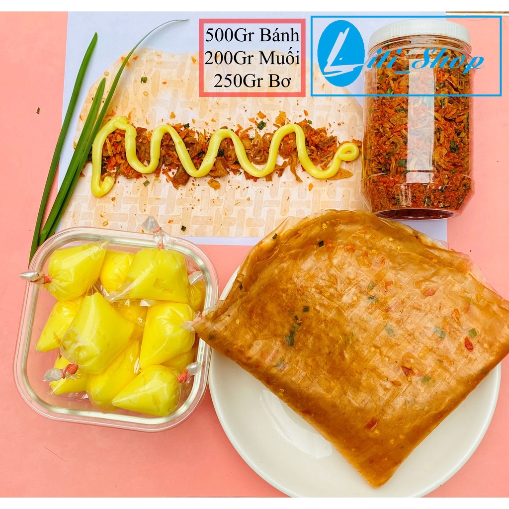 Combo 500Gr bánh Dẻo tôm, 200Gr Muối ruốc, 250Gr Bơ - Siêu ngon Siêu rẻ