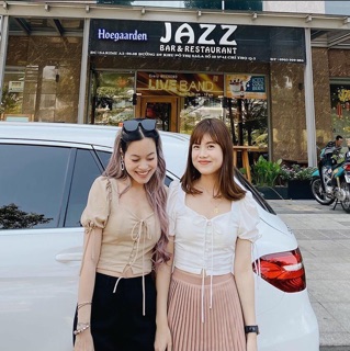ÁO CROPTOP TAY PHỒNG NÚT BỌC