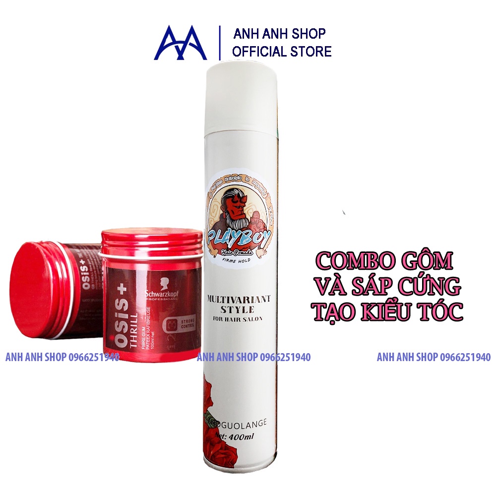Combo Gôm Shadow 320ML và Sáp Osis