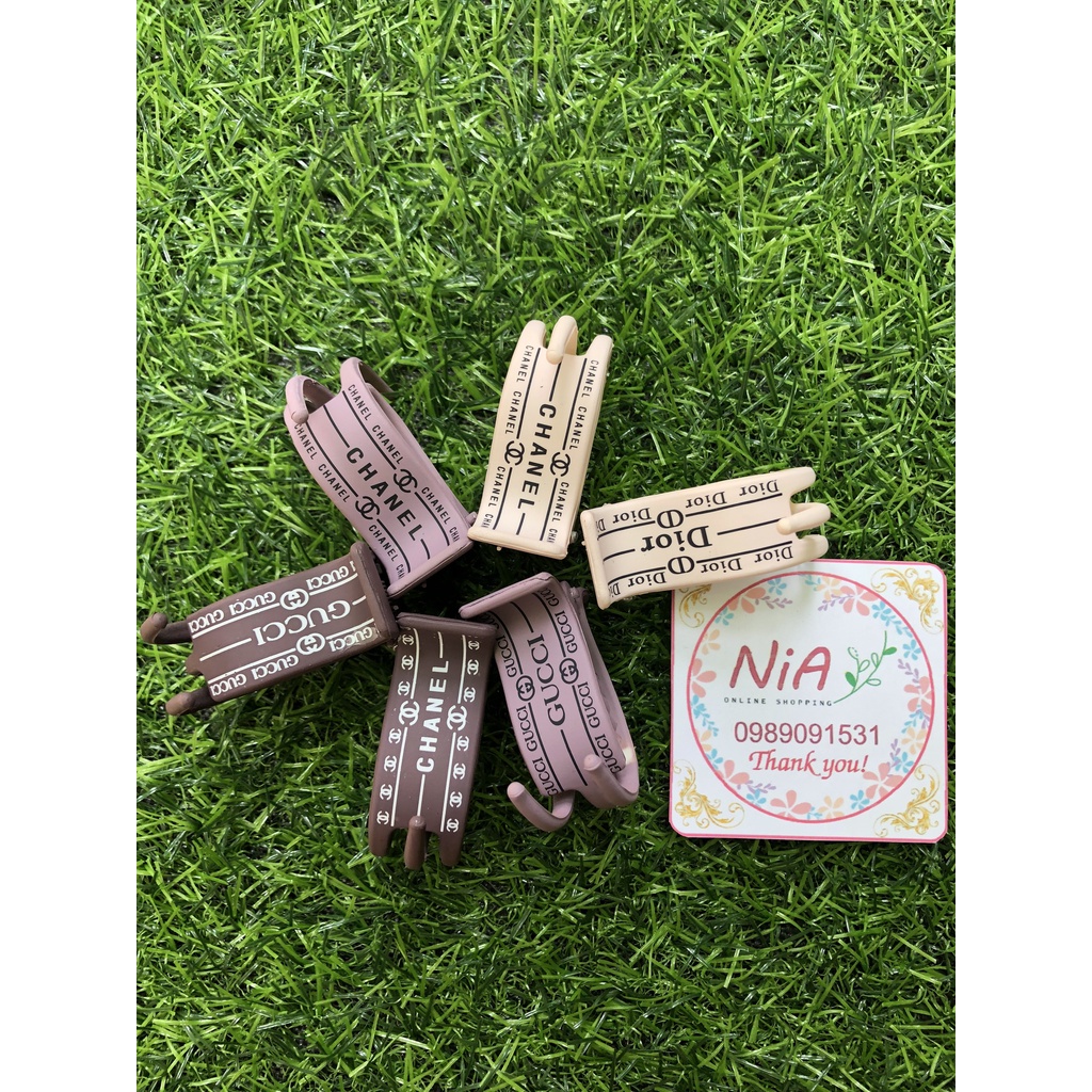 Kẹp càng cua 3 răng hình hoa, thú nhiều mẫu PK056
