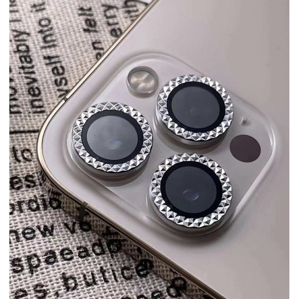 Bộ 3 Vòng Bảo Vệ Camera iP 12Pro - 12Pro Max - Chống Bụi, Hạn chế vân tay &amp; Mờ Camera - Phay Kim Cương Xịn Xò - NEW