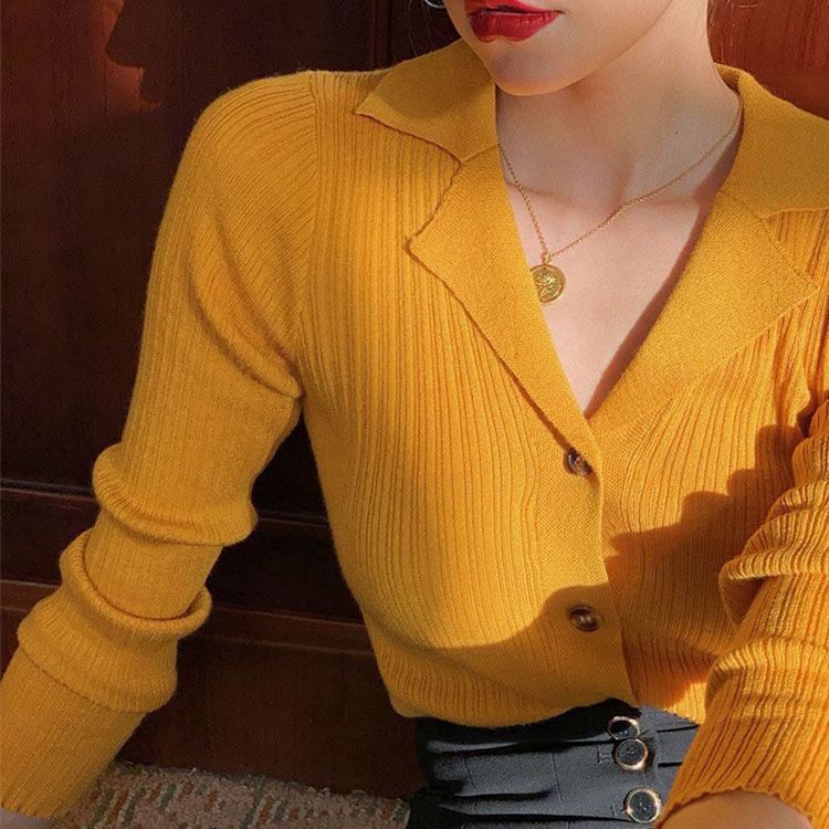 Bán Chạy!F &amp; X 2022 Áo Khoác Cardigan Dệt Kim Tay Dài Màu Trơn Phong Cách Hàn Quốc Dễ Phối Đồ Cho Nữ