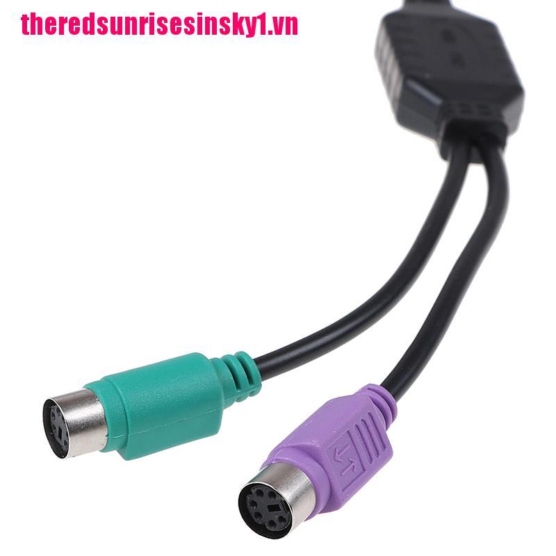 (3C) Giắc Chuyển Đổi Từ Usb Male Sang Ps / 2 Ps2 Female