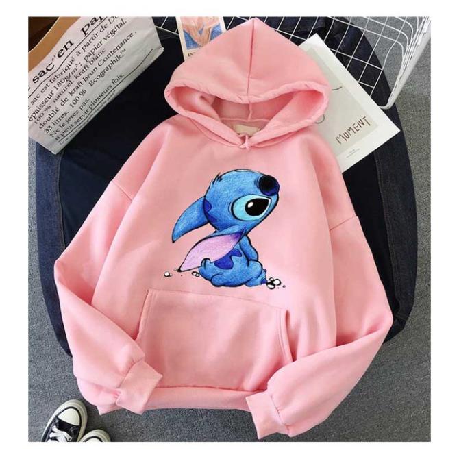 Áo Hoodie Nam Nữ In Theo Yêu Cầu Hình LOLI STITCH Cực Xinh M05 - Áo Hoodie Cặp Đôi Đẹp !