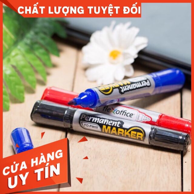 Bút lông dầu FO-PM09 có 3 màu mực Xanh - đen -đỏ