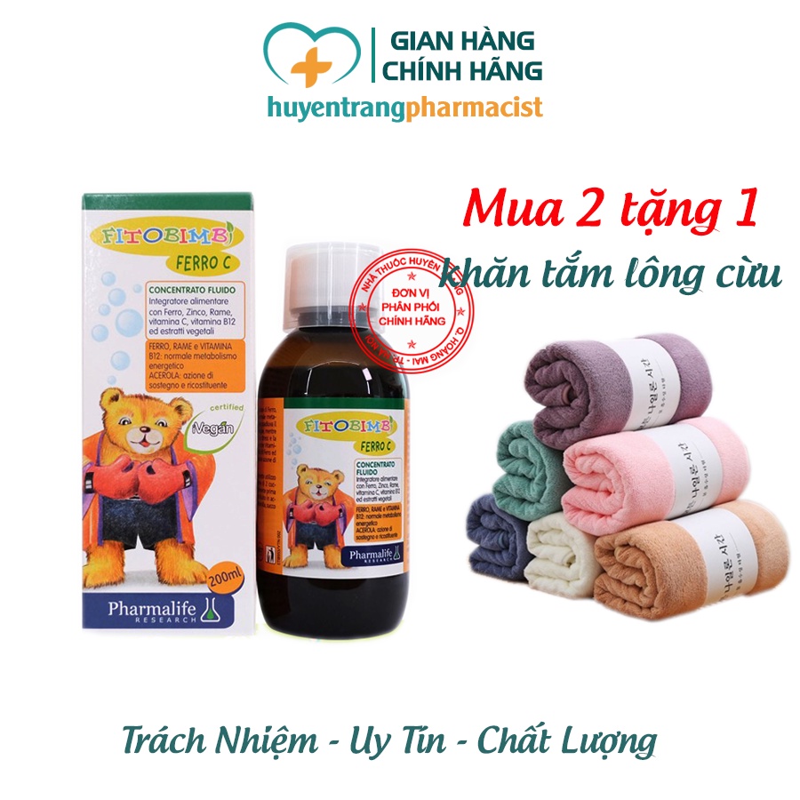 Ferro C - Bổ sung Sắt, Vitamin C, Kẽm - Bổ Máu và Tăng Cường Đề Kháng cho Bé