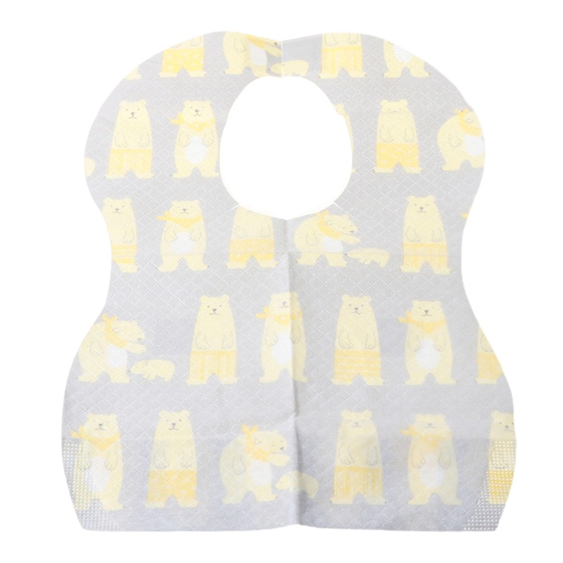 Set 10 Yếm Ăn Dùng Một Lần Thân Thiện Với Da Dành Cho Bé Trai Và Bé Gái