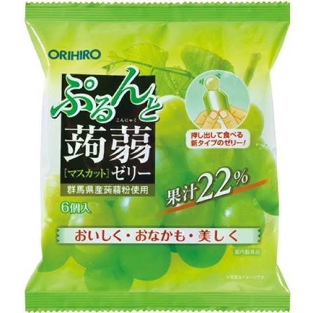Thạch hoa quả ORIHIRO Nhật 120gr date 2021