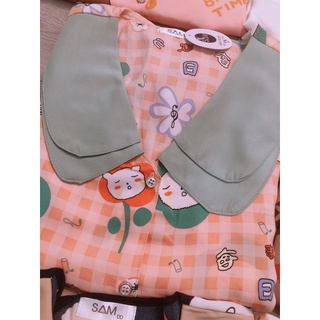PIJAMA ĐỒ BỘ lửng ngố lụa mango cao cấp freesize 40-60kg