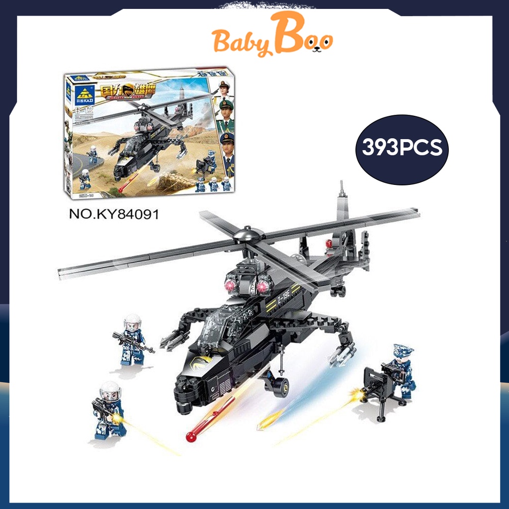 Lego Trực Thăng Chiến Đấu - Đồ Chơi Lắp Ráp Máy Bay Quân Sự - 393 Chi Tiết - BabyBoo