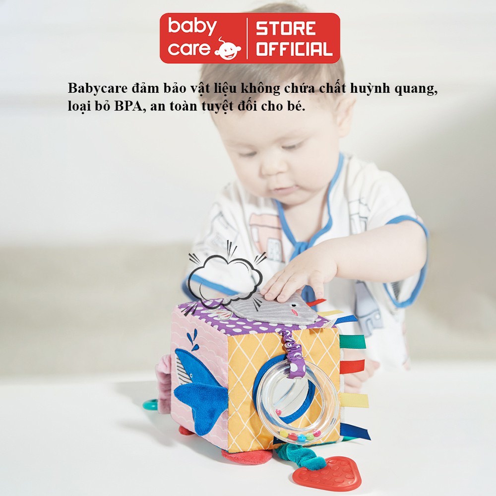 Xúc xắc vải Babycare BC7318 đồ chơi hình khối phát triển trí tuệ cho bé