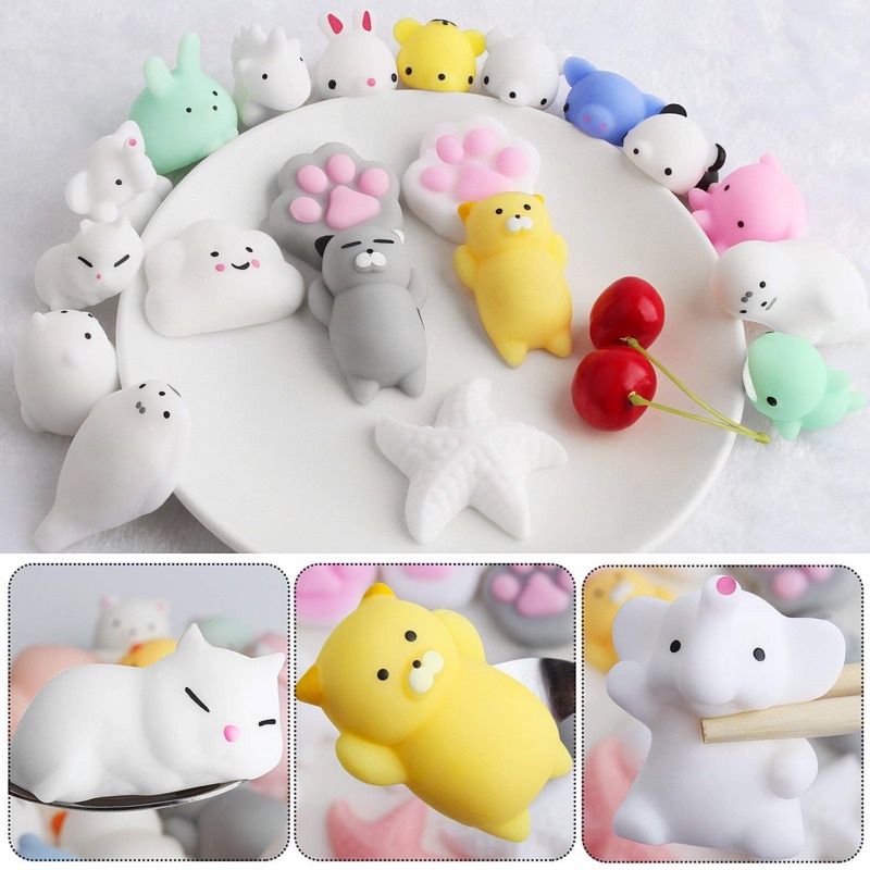 Squishy mochi thú dẻo đàn hồi cực dễ thương - Đồ chơi xã stress cute