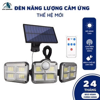 Đèn năng lượng mặt trời cảm ứng người, loại đèn led cảm biến hồng ngoại kèm điều khiển từ xa với nhiều chế độ sáng