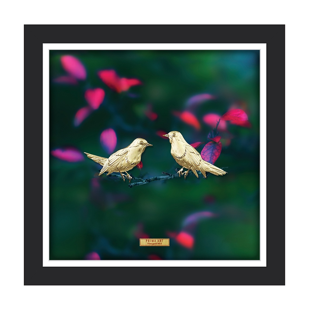 Tranh Vàng 24K PRIMA ART Tình Yêu - Sắc Màu - Kích thước 35 x 35 cm - CGS-0797-01