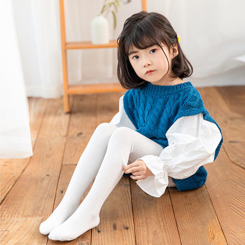 Quần Legging Chất Liệu Cotton Mềm Mại Cho Bé Gái Từ 0-9 Tuổi