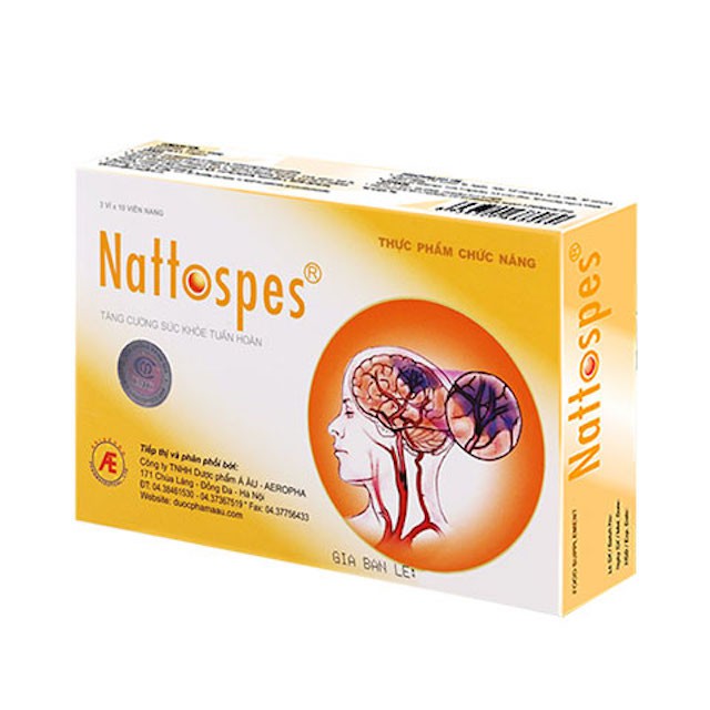 Nattospes - Viên uống hỗ trợ phòng ngừa đột quỵ, tai biến mạch máu não.