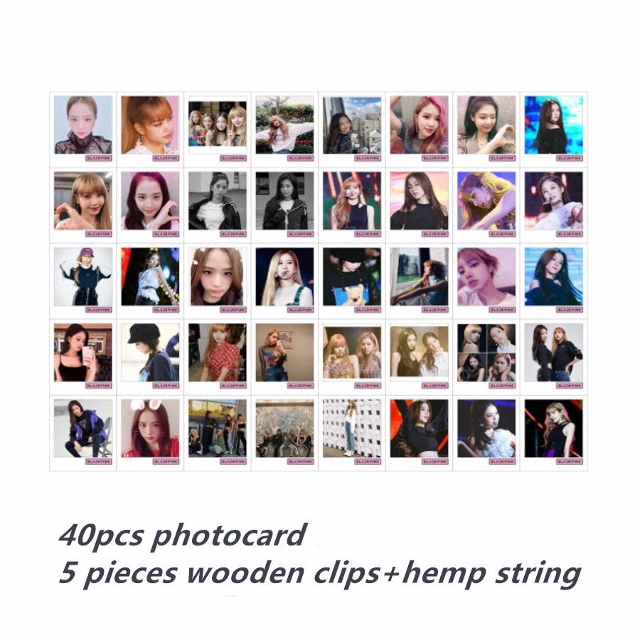 Set 40 thẻ hình nhóm KPOP blackpink cho trang trí | BigBuy360 - bigbuy360.vn