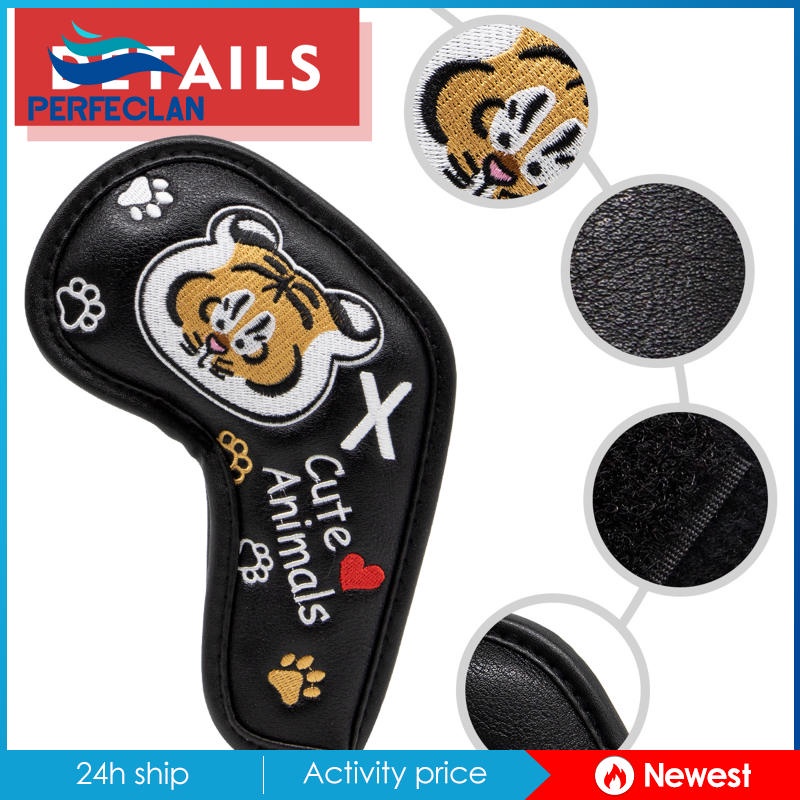 Set 10 Vỏ Bọc Đầu Gậy Đánh Golf Màu Trắng 4 5 6 7 8 9 P A S X