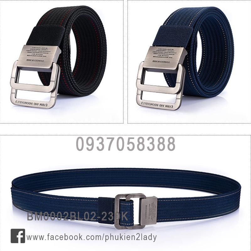 Dây nịt mặt kim loại BM0002BL02
