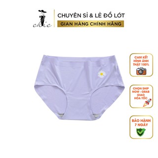 Quần Lót Nữ CBTQLSH01 VNXK Quần Lót Su Họa Tiết Hoa Cúc Không Đường May Chất Lanh Siêu Thoáng Mát (Freesize 45 - 65kg)