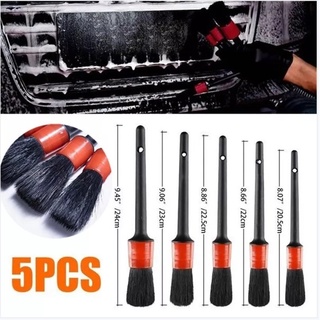 Set 5 Cọ Vệ Sinh Xe Hơi Chuyên Dụng Bàn chải kẽ hở rửa xe Bàn chải làm sạch chi tiết ghế để làm sạch các bộ phận xe hơi
