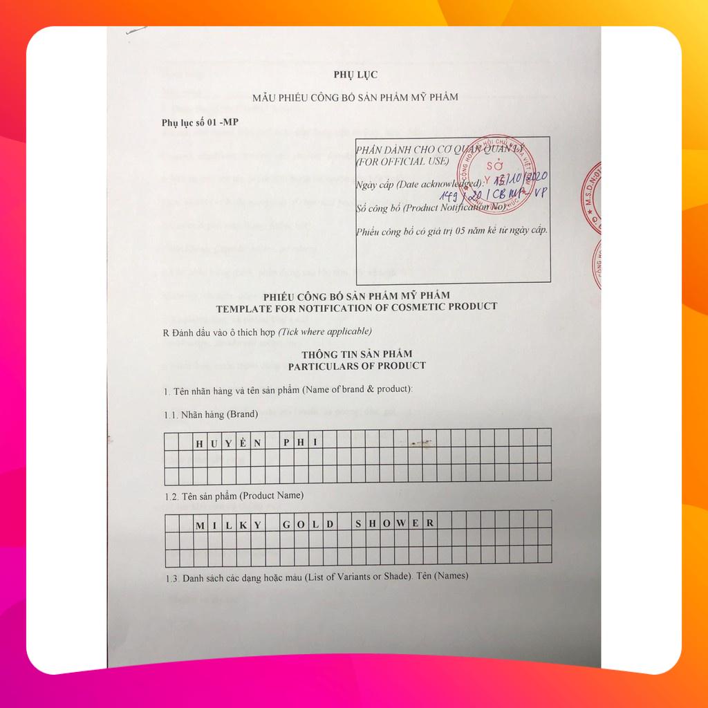 Sữa Tắm Huyền Phi Tinh Thể Vàng 24K,  Tinh Chất Nhau Thai Cừu Trắng Sáng Láng Mịn Da | BigBuy360 - bigbuy360.vn