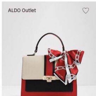 túi Aldo màu đỏ đen , authentic 100%