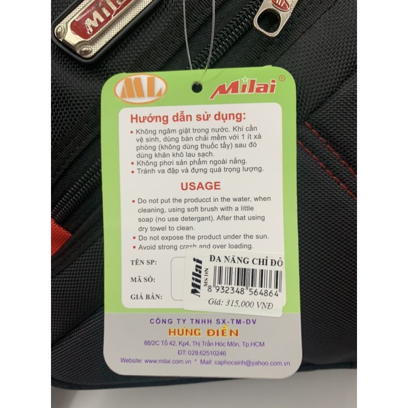 Cặp học sinh chỉ đỏ ⚡[MILAI NEW]⚡ bảo hành 1 đổi 1 | BigBuy360 - bigbuy360.vn