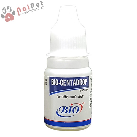 Nước Nhỏ Mắt Bio Gentadrop 10ml Cho Thú Cưng Chó Mèo