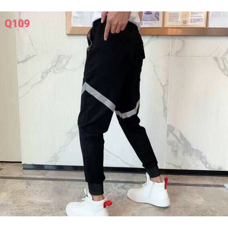 &lt;FREE SHIP&gt; QUẦN JOGGER KAKI PHẢN QUANG VẢI CO GIẢN, DÀY DẶN