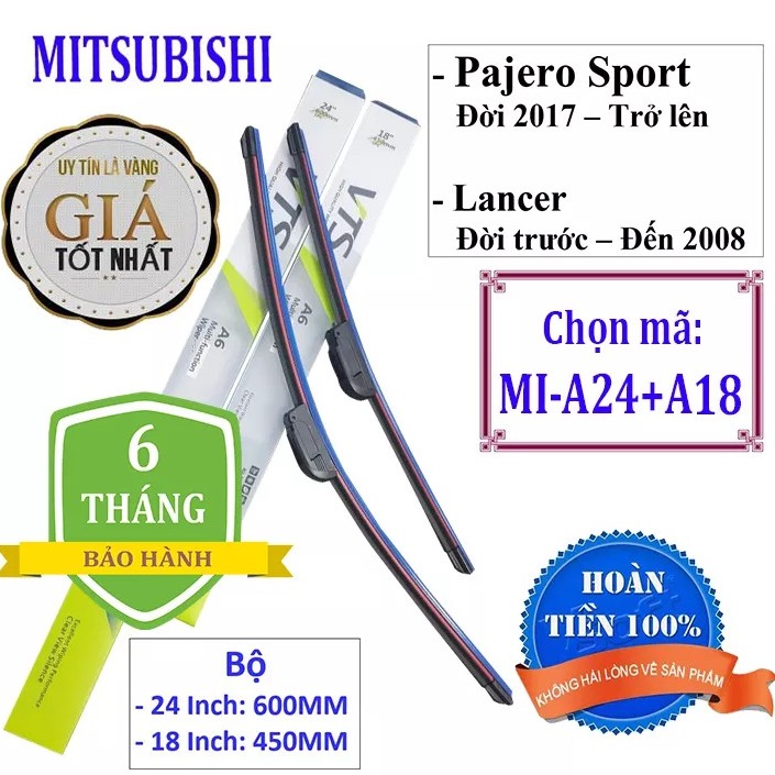 Cần gạt nước ô tô Mitsubishi Pajero Sport, Lancer - Và các dòng xe khác của hãng Mitsubishi - vo2_store