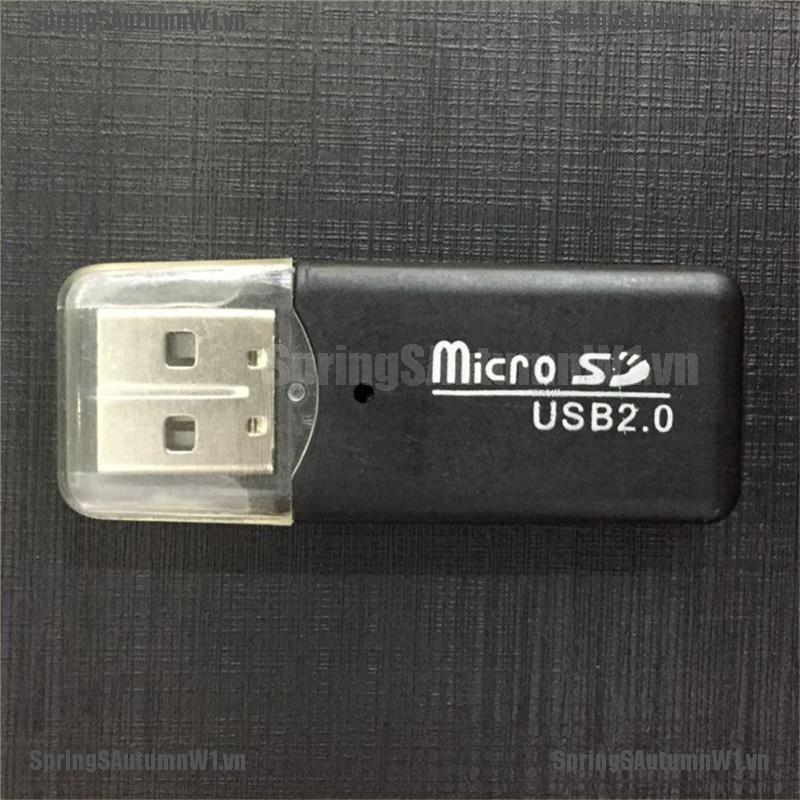 (Spring) Đầu Đọc Thẻ Nhớ Mini Usb Sd / Mmc 480mbps Cho Máy Tính