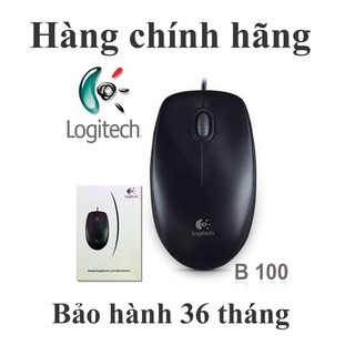 Chuột có dây Logitech B100 mới (DGW phân phối) bảo hành 36 tháng