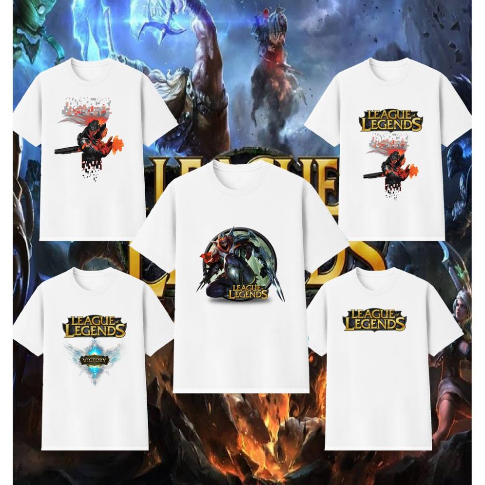Áo thun liên minh huyền thoại, áo league of legends, vải cotton mát mịn, áo yasuo, áo game thủ, hình in đẹp, bền *