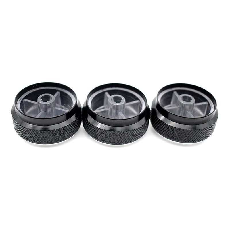 Bộ 3 Nút Vặn Điều Khiển Nhiệt Độ Điều Hòa Không Khí Cho toyota tacoma platz vios vitz yaris echo scion x Đen