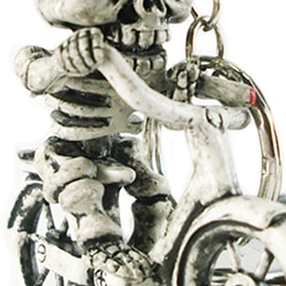 Móc Khóa Cao Su Hình Bộ Xương Xe Đạp Sáng Tạo Thời Trang