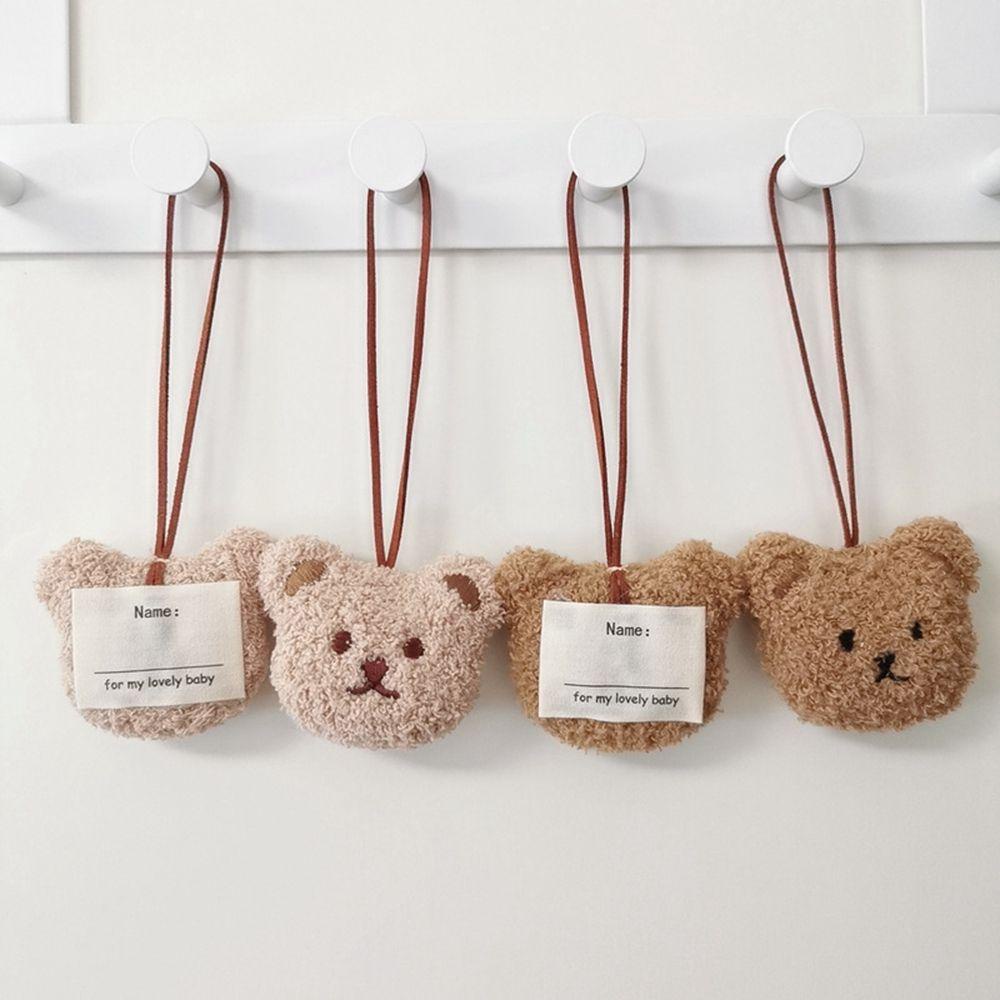 Móc Khóa Hình Gấu Bông Bằng Cotton PP Chống Thất Lạc Dễ Thương