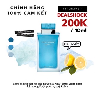 [𝗦𝗔𝗟𝗘]..::✨ Nước Hoa Nữ Light Blue Intense 10ml✨::..